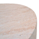 Ingendo MGO travertine look coffee table D90x33cm - Image 3
