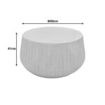 Rongo coffee table, MGO cream, D80x41cm - Слика 4