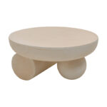Coffee table Mikawa MGO cream D70x34cm - Image 2