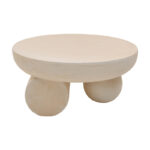 Coffee table Mikawa MGO cream D70x34cm - Image 3