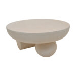 Coffee table Mikawa MGO cream D70x34cm - Image 4