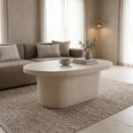 Coffee table Vooge MGO cream 100x64x39cm