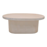 Coffee table Vooge MGO cream 100x64x39cm - Image 3