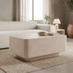 Coffee table Nerde MGO cream 90x60x38cm