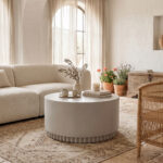 Tierra coffee table light grey MGO D75x37cm