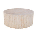 Coffee table Binero MGO travertine look D106x45cm - Image 2