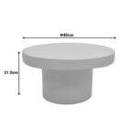 Coffee table Umbra MGO light grey D80x31.5cm - Image 4