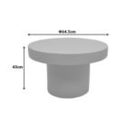 Coffee table Umbra MGO light grey D64.5x43cm - Слика 4