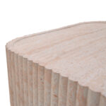 Coffee table Doric MGO travertine look 80x80x38cm - Image 4