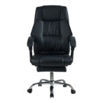 Director's office chair with footrest Vimmi pu black 60x62.5x102-112cm - Image 4
