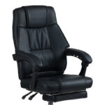 Director's office chair with footrest Vimmi pu black 60x62.5x102-112cm - Image 6