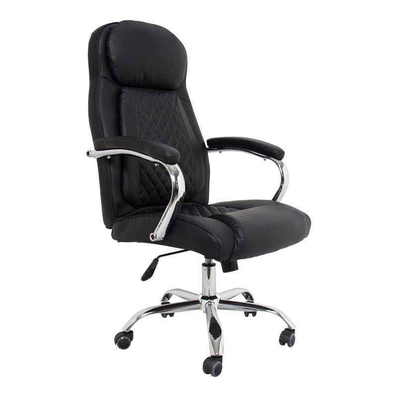 421-000007 Stoldi pu black manager's office chair 62.5x70x113-121cm - Слика 1