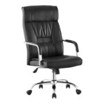 Biani pu black manager's office chair 56x70x107-115cm