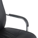 Biani guest chair black pu-chrome leg 57.7x70x101cm - Image 5