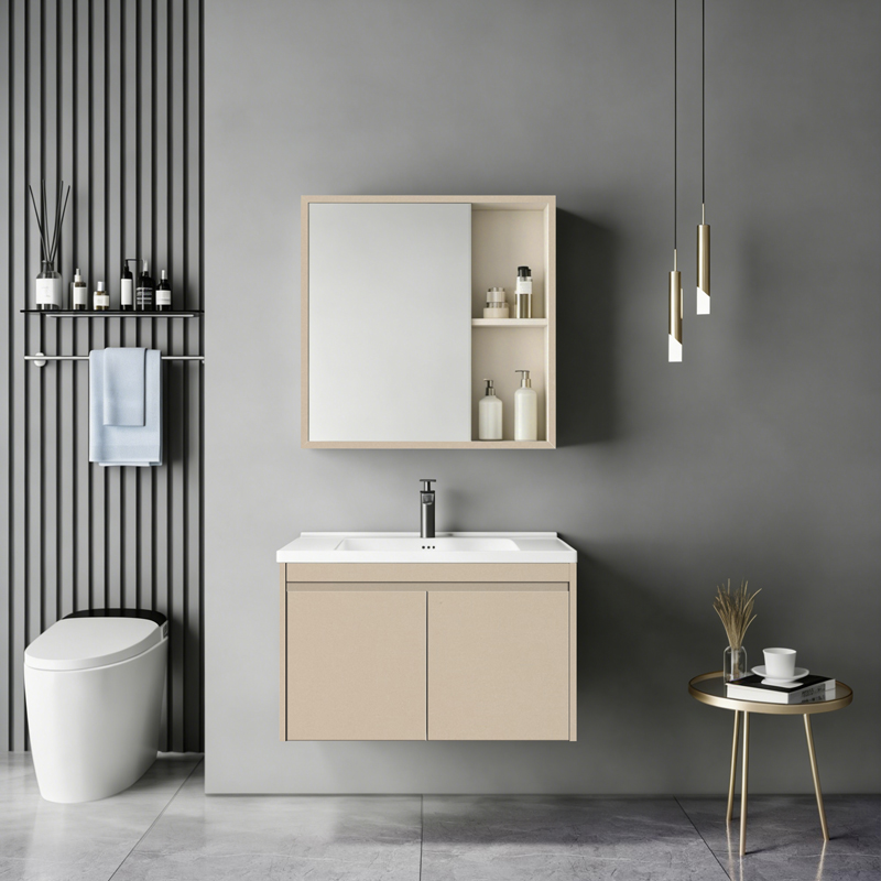 425-000008 Sinkea cappuccinocountertop with sink and mirror - Image 1