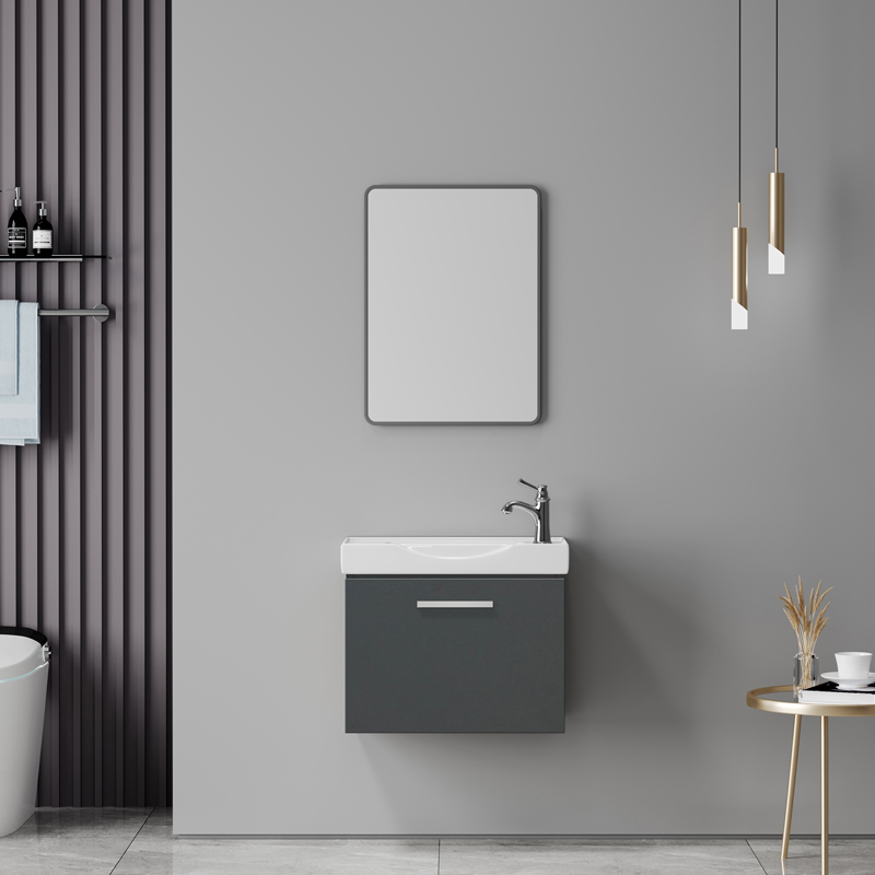 425-000015 Renza anthracite countertop with sink and mirror - Image 1