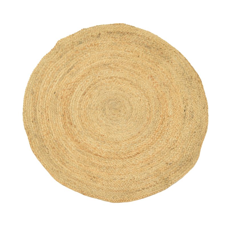 432-000001 Rug Solon jute in natural color D120cm - Image 1