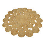 Rug Lekta jute in natural color D150cm