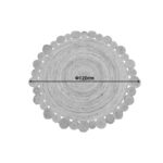 Rug Falor jute in natural color D120cm - Image 2
