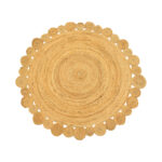 Rug Falor jute in natural color D120cm
