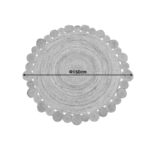 Rug Falor jute in natural color D150cm - Image 2