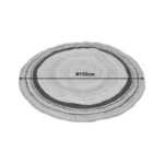 Rug Regaleto jute in black and natural color D150cm - Image 2
