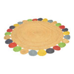Rug Leldo multicolor jute D150cm