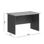 Professional desk Fesialo natural-anthracite 120x70x75cm - Слика 6