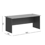 Professional desk Fesialo natural-anthracite 180x75x75cm - Слика 6