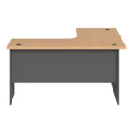 Professional left corner desk Fesialo natural-anthracite 150x150x75cm - Слика 2