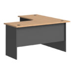 Professional left corner desk Fesialo natural-anthracite 150x150x75cm - Слика 3