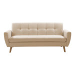 Sofa set 2pcs Decency fabric beige - Image 4