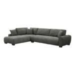 Corner sofa Vaneto right corner anthracite fabric 298x208x85cm - Слика 2