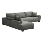 Corner sofa Vaneto right corner anthracite fabric 298x208x85cm - Слика 5