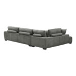 Corner sofa Vaneto right corner anthracite fabric 298x208x85cm - Слика 6