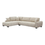 Corner sofa Vaneto right corner beige fabric 298x208x85cm - Слика 2