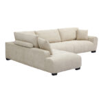 Corner sofa Vaneto right corner beige fabric 298x208x85cm - Слика 5