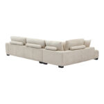Corner sofa Vaneto right corner beige fabric 298x208x85cm - Слика 6