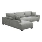 Corner sofa Vaneto right corner grey fabric 298x208x85cm - Слика 5