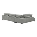 Corner sofa Vaneto right corner grey fabric 298x208x85cm - Слика 6