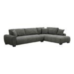 Corner sofa Vaneto left corner anthracite fabric 298x208x85cm - Слика 2