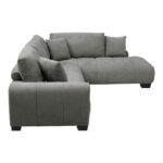 Corner sofa Vaneto left corner anthracite fabric 298x208x85cm - Слика 4