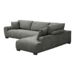Corner sofa Vaneto left corner anthracite fabric 298x208x85cm - Слика 5