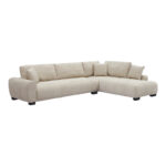 Corner sofa Vaneto left corner beige fabric 298x208x85cm - Слика 2