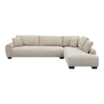 Corner sofa Vaneto left corner beige fabric 298x208x85cm - Слика 3