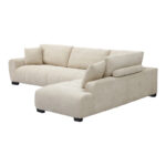 Corner sofa Vaneto left corner beige fabric 298x208x85cm - Слика 5