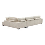 Corner sofa Vaneto left corner beige fabric 298x208x85cm - Слика 6