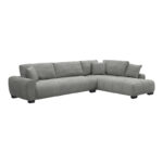 Corner sofa Vaneto left corner grey fabric 298x208x85cm - Слика 2