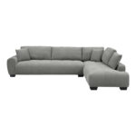 Corner sofa Vaneto left corner grey fabric 298x208x85cm - Слика 3