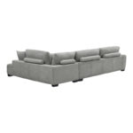 Corner sofa Vaneto left corner grey fabric 298x208x85cm - Слика 6